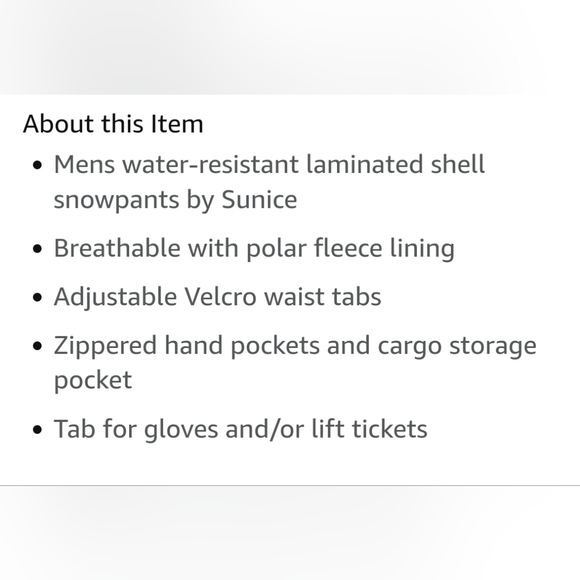 Mens Sunice Snow Pants XL ❄️ - Picture 7 of 7